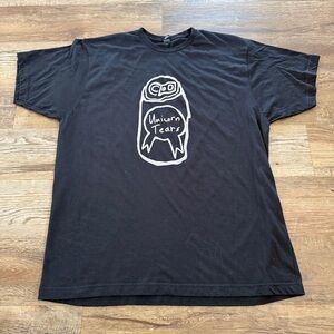 Unicorn tears can Black Graphic T-Shirt XL
